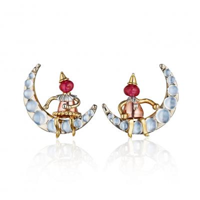  J E Caldwell Co Jewelry Caldwell Silver J E Caldwell Moonstone and Ruby Suite