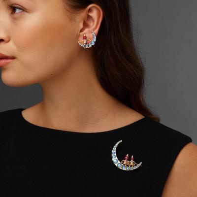  J E Caldwell Co Jewelry Caldwell Silver J E Caldwell Moonstone and Ruby Suite