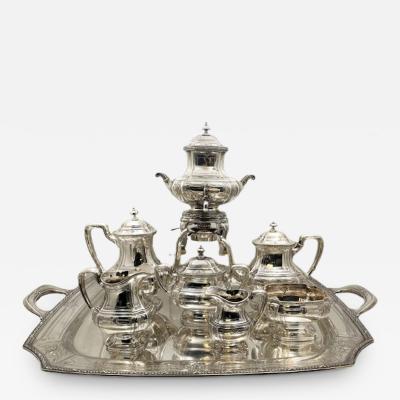  J E Caldwell Co Jewelry Caldwell Silver J E Caldwell Sterling Silver 8 Piece Tea Coffee Set with Tray