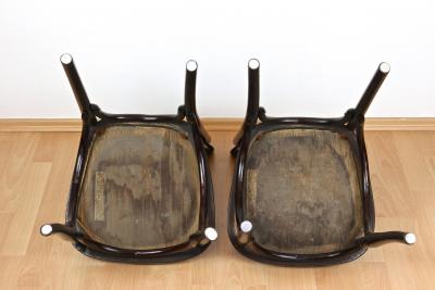  J J Kohn 20th Century Art Nouveau Bentwood Chairs by KOHN Set Of 2 Vienna ca 1910
