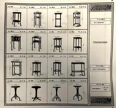  J J Kohn 20th Century Art Nouveau Bentwood Side Table No 960 by J J Kohn AT ca 1910