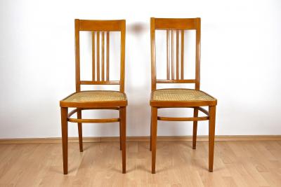  J J Kohn 20th Century Art Nouveau Chairs by KOHN Bentwood Pair of Two AT ca 1910