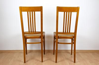  J J Kohn 20th Century Art Nouveau Chairs by KOHN Bentwood Pair of Two AT ca 1910