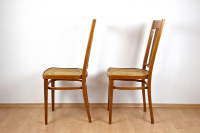  J J Kohn 20th Century Art Nouveau Chairs by KOHN Bentwood Pair of Two AT ca 1910
