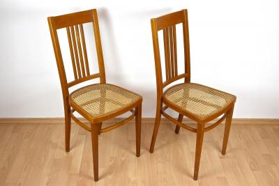  J J Kohn 20th Century Art Nouveau Chairs by KOHN Bentwood Pair of Two AT ca 1910