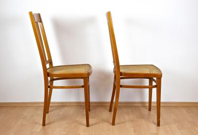  J J Kohn 20th Century Art Nouveau Chairs by KOHN Bentwood Pair of Two AT ca 1910