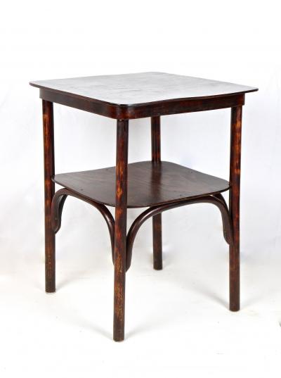  J J Kohn Art Nouveau 20th Century Bentwood Side Table by J J Kohn Austria ca 1910