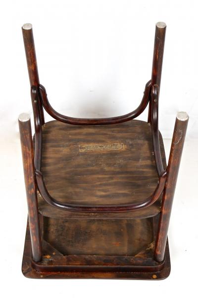  J J Kohn Art Nouveau 20th Century Bentwood Side Table by J J Kohn Austria ca 1910