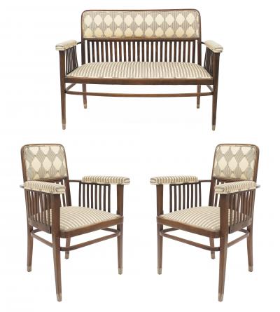 J J Kohn Austrian Bentwood Beechwood 3 Piece Living Room Set