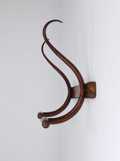  J J Kohn J J Kohn 1900s Art Nouveau Secessionist Bentwood Wall Coat Rack Vienna Austria