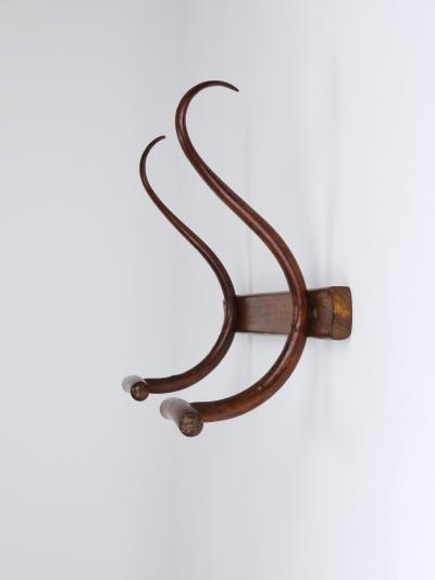  J J Kohn J J Kohn 1900s Art Nouveau Secessionist Bentwood Wall Coat Rack Vienna Austria
