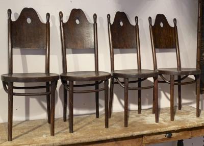  J J Kohn J J Kohn rarest neo gothic set of 8 dinning chairs