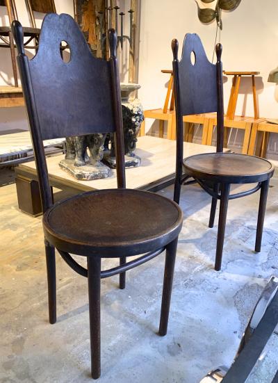  J J Kohn J J Kohn rarest neo gothic set of 8 dinning chairs