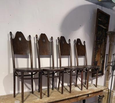  J J Kohn J J Kohn rarest neo gothic set of 8 dinning chairs