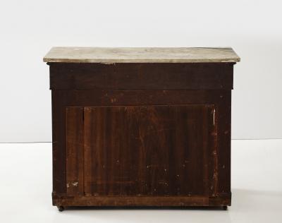  J J W Meeks A Fine Carved Parcel Gilt Stenciled Mahogany Marble Top Pier Table c 1825