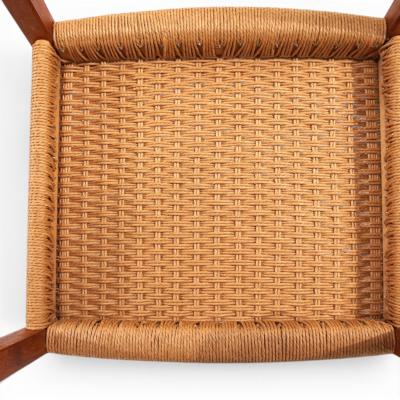  J L Mollers Mobelfabrik Niels O M ller 408 Set Teak Papercord Dining Chairs for J L M llers 1975
