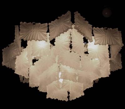  J T Kalmar Kalmar Lighting 1 of 2 Rare Ballroom Chandeliers by Kalmar Austria 1950s