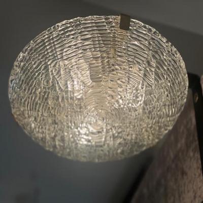  J T Kalmar Kalmar Lighting 1960s Large Glass Flush Mount by J T Kalmar 