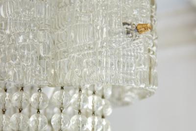  J T Kalmar Kalmar Lighting Exceptional Pair of J T Kalmar Crystal Lantern Chandeliers Austria circa 1951