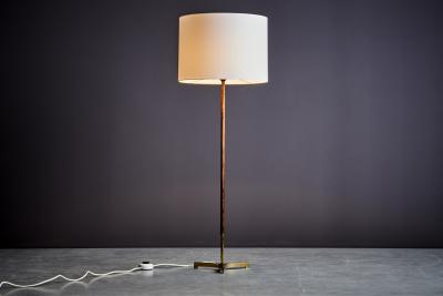  J T Kalmar Kalmar Lighting Floor Lamp in Brass and Rosewood by Kalmar Austria 1960s