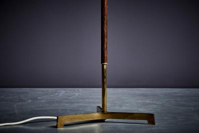  J T Kalmar Kalmar Lighting Floor Lamp in Brass and Rosewood by Kalmar Austria 1960s