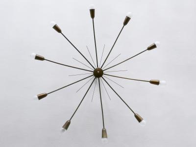  J T Kalmar Kalmar Lighting Gigantic Sputnik Chandelier or Ceiling Light SUN by J T Kalmar Austria 1950s