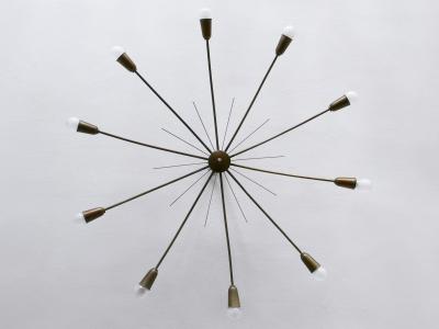  J T Kalmar Kalmar Lighting Gigantic Sputnik Chandelier or Ceiling Light SUN by J T Kalmar Austria 1950s