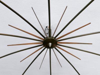  J T Kalmar Kalmar Lighting Gigantic Sputnik Chandelier or Ceiling Light SUN by J T Kalmar Austria 1950s