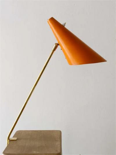 J T Kalmar Kalmar Lighting J T Kalmar Model Style Midcentury Cone Table Clamp Lamp Vienna 1950s