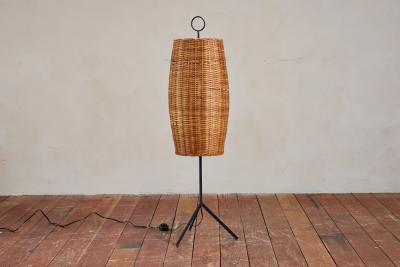  J T Kalmar Kalmar Lighting J T Kalmar Rattan Floor Lamp