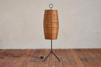  J T Kalmar Kalmar Lighting J T Kalmar Rattan Floor Lamp