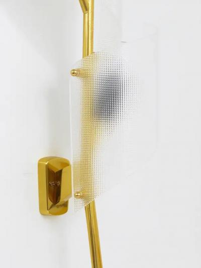  J T Kalmar Kalmar Lighting J T Kalmar Two Pairs of Large Floral Auguri Brass Sconces Austria 1950s