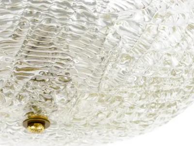  J T Kalmar Kalmar Lighting J T Kalmar Vienna Round Mid Century Flush Mount Ceiling Lamp Austria 1960s