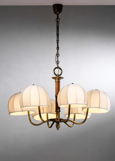  J T Kalmar Kalmar Lighting Kalmar 6 arm chandelier