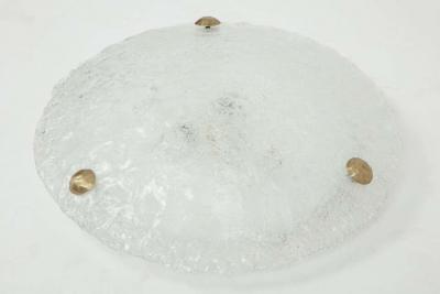  J T Kalmar Kalmar Lighting Kalmar Ice Glass Flushmount