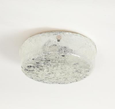  J T Kalmar Kalmar Lighting Kalmar Ice Glass Flushmount Large