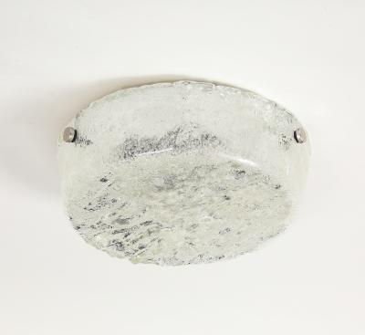  J T Kalmar Kalmar Lighting Kalmar Ice Glass Flushmount Large