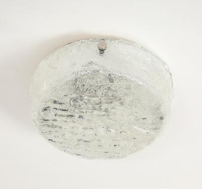  J T Kalmar Kalmar Lighting Kalmar Ice Glass Flushmount Large