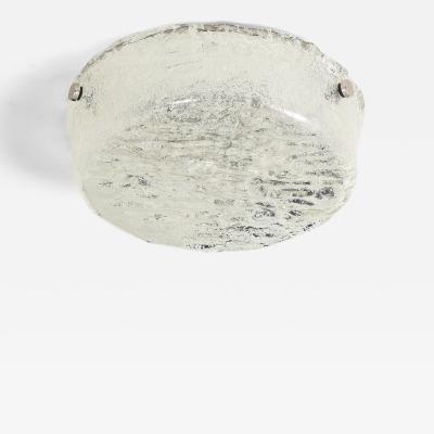  J T Kalmar Kalmar Lighting Kalmar Ice Glass Flushmount Large