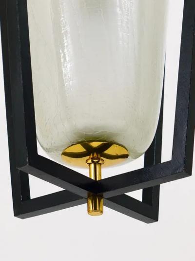  J T Kalmar Kalmar Lighting Kalmar Vienna Brass Lantern Midcentury Pendant Lamp Austria 1950s