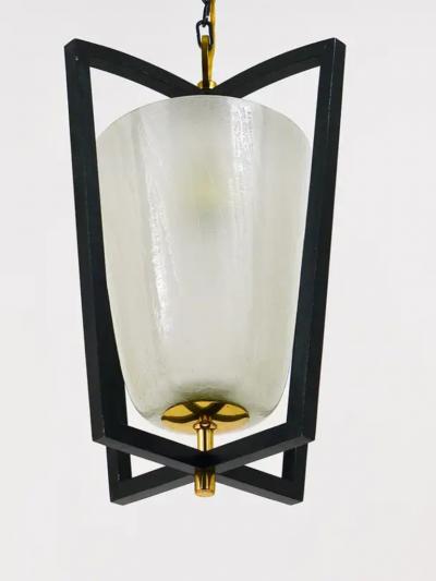  J T Kalmar Kalmar Lighting Kalmar Vienna Brass Lantern Midcentury Pendant Lamp Austria 1950s