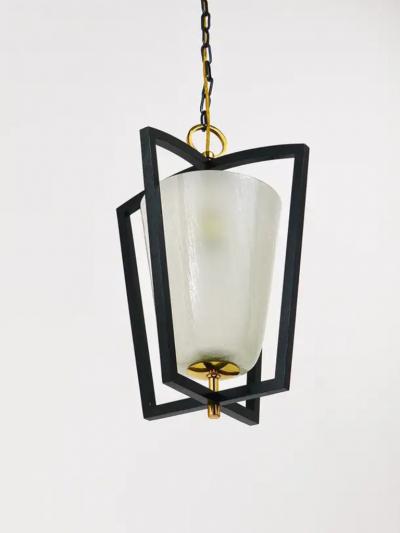  J T Kalmar Kalmar Lighting Kalmar Vienna Brass Lantern Midcentury Pendant Lamp Austria 1950s