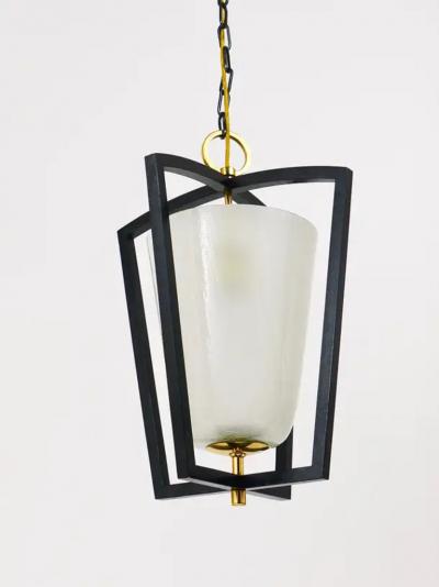  J T Kalmar Kalmar Lighting Kalmar Vienna Brass Lantern Midcentury Pendant Lamp Austria 1950s