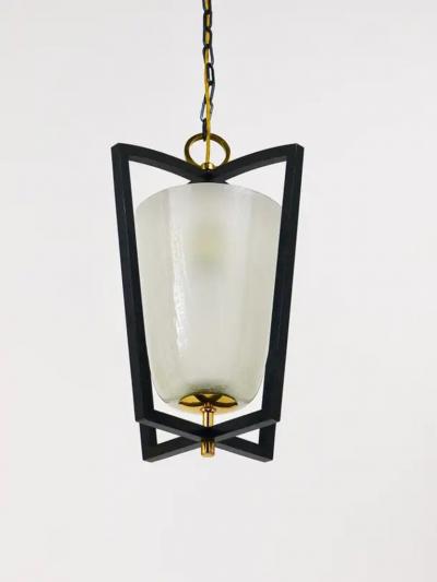  J T Kalmar Kalmar Lighting Kalmar Vienna Brass Lantern Midcentury Pendant Lamp Austria 1950s