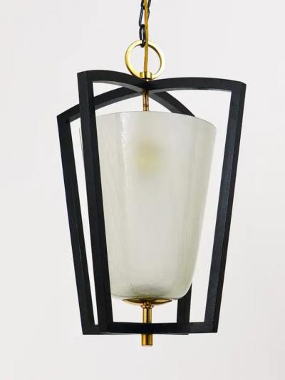  J T Kalmar Kalmar Lighting Kalmar Vienna Brass Lantern Midcentury Pendant Lamp Austria 1950s