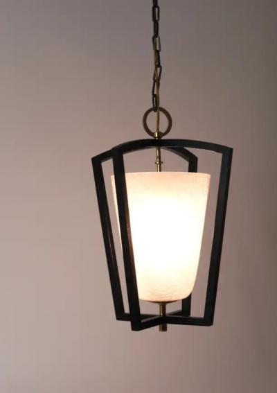  J T Kalmar Kalmar Lighting Kalmar Vienna Brass Lantern Midcentury Pendant Lamp Austria 1950s