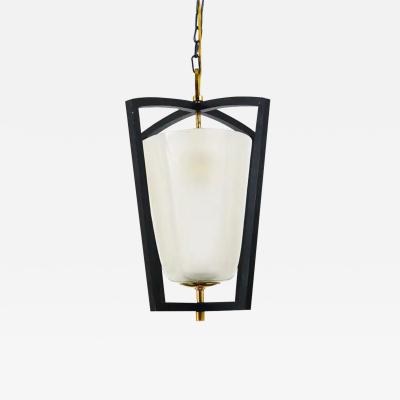 J T Kalmar Kalmar Lighting Kalmar Vienna Brass Lantern Midcentury Pendant Lamp Austria 1950s