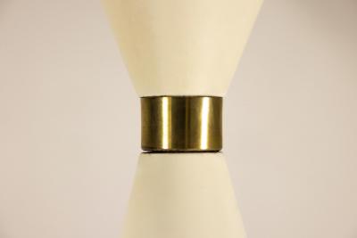  J T Kalmar Kalmar Lighting Pelikan Floor lamp in Brass and Lacquered Steel by J T Kalmar Austria 1950s