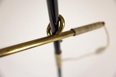  J T Kalmar Kalmar Lighting Pelikan Floor lamp in Brass and Lacquered Steel by J T Kalmar Austria 1950s