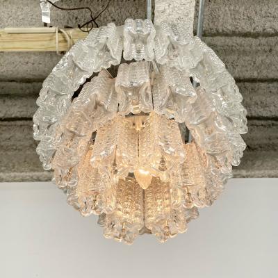  J T Kalmar Kalmar Lighting Small Austrian Mid Century Modern Chandelier Pendant by Kalmar Three Tier